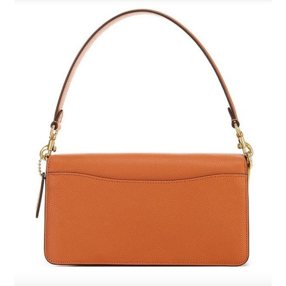 NWT Coach Tabby Fold Colorblock Shoulder Bag - watermelon multi / brass $395 - Picture 2 of 10